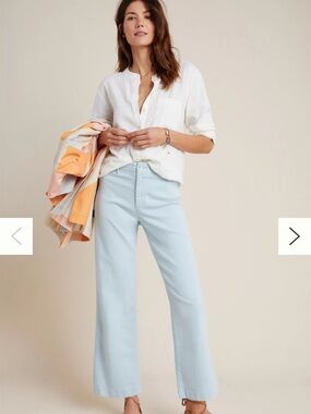 Anthropologie Paige Nellie Ultra High-Rise Culotte Jeans